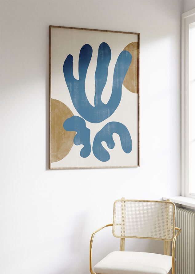 Poster & Frame THE MIUUS STUDIO - Modern Plant No3. Flerfarvet