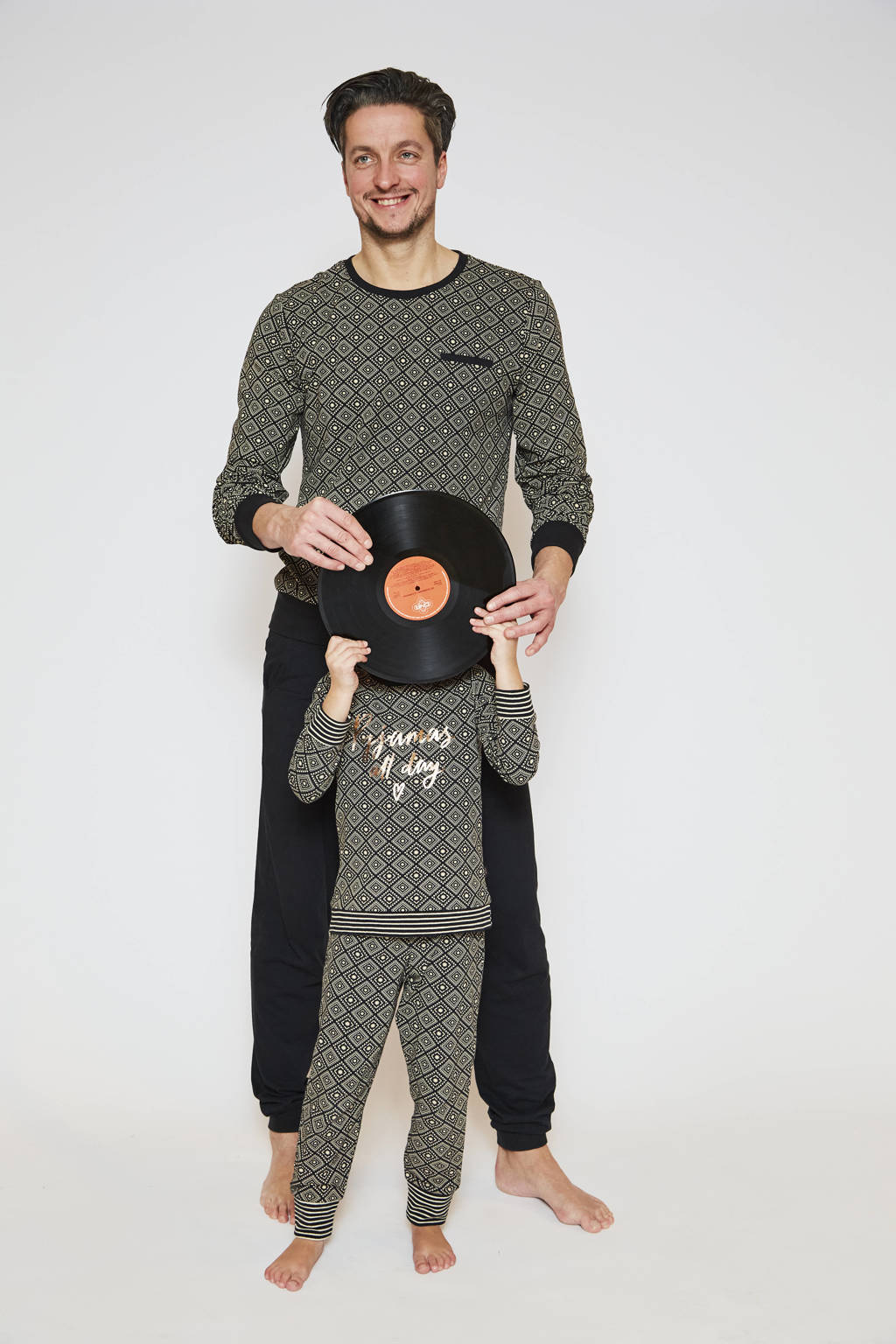 Charlie Choe pyjamasetzwart/wit