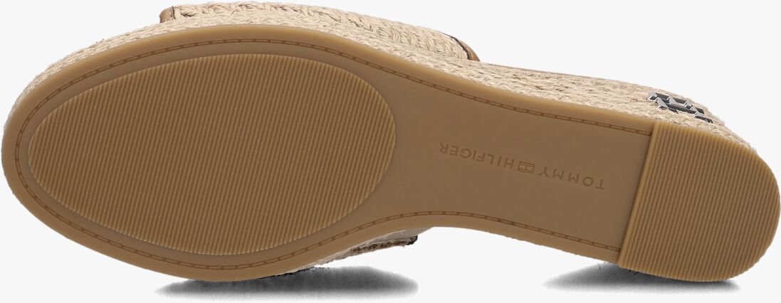 TOMMY HILFIGER beige tommy hilfiger muiltjes th rope wedge