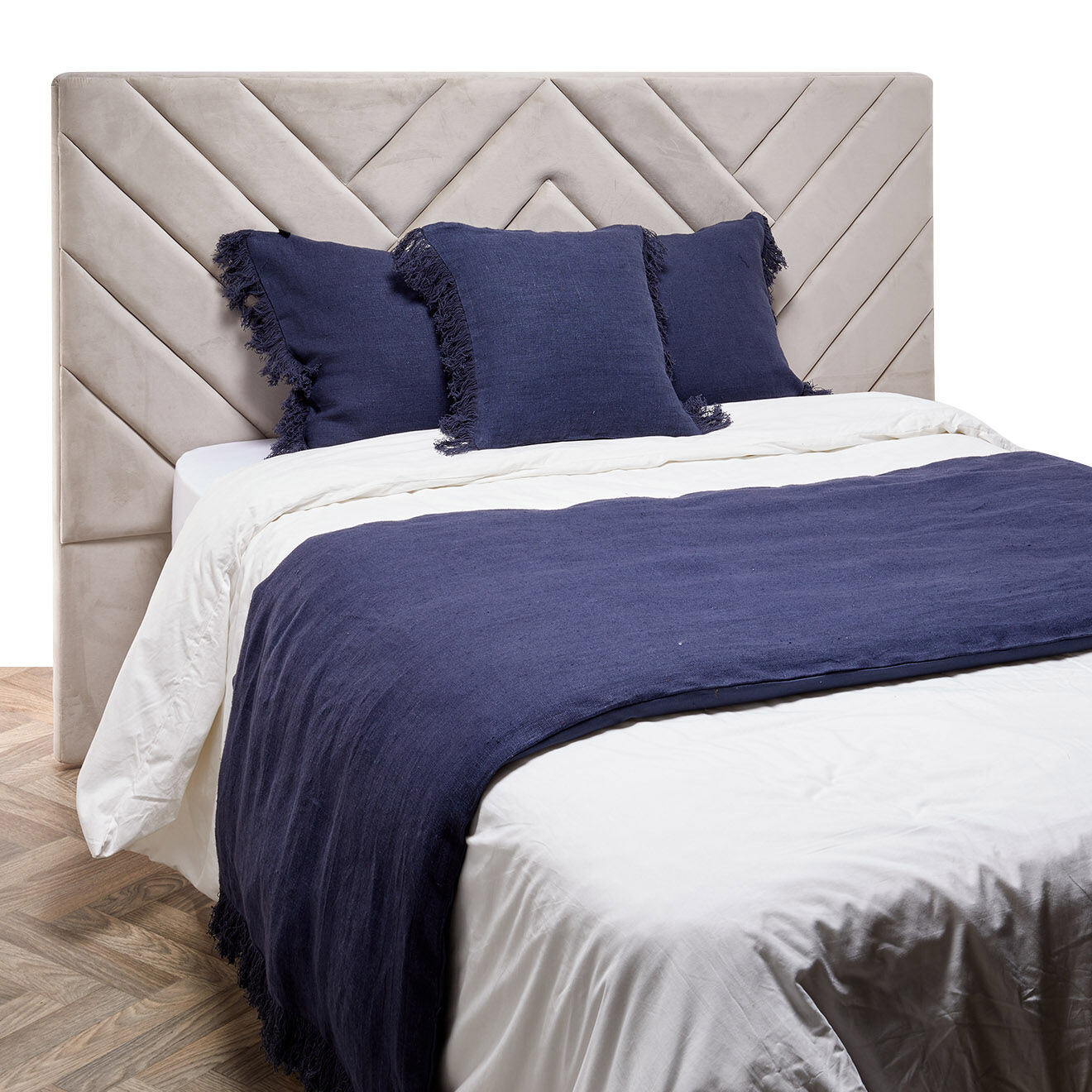Haomy Housse de coussin 100% Lin Wani denim - 45x45 cm