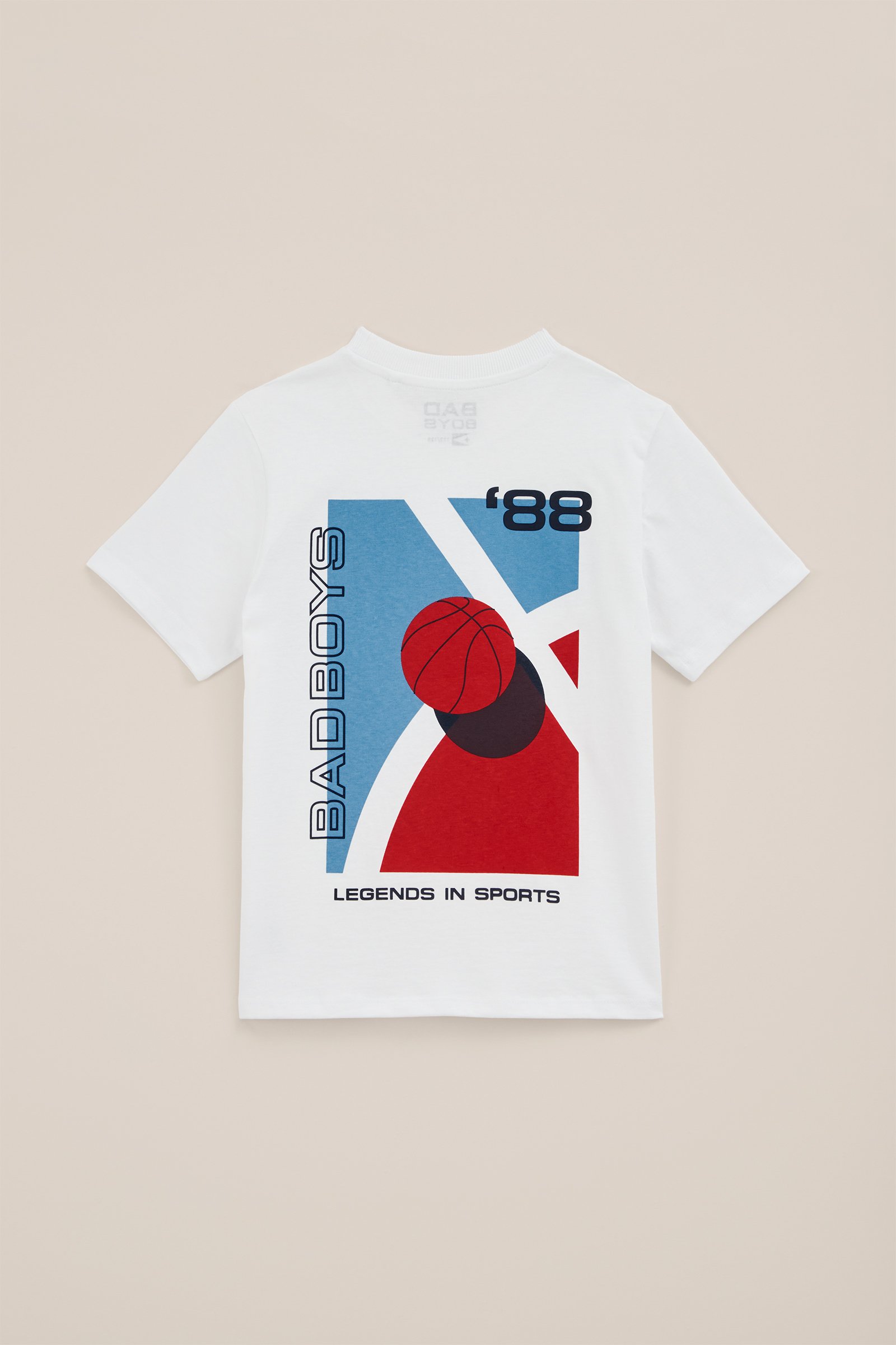 Jongens T-shirt met opdruk WE Fashion Wit