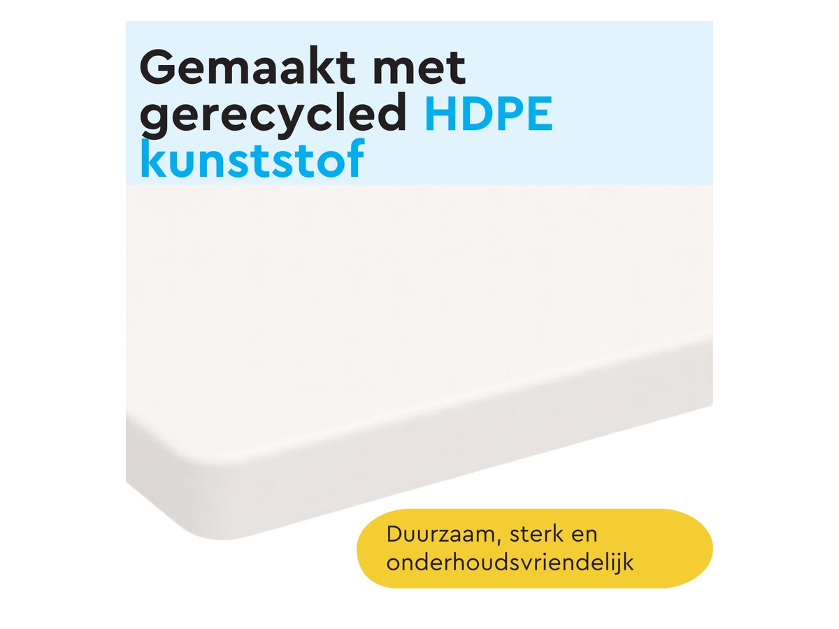 BRASQ 120 x 60 x 74 cm camping vouwtafel - White