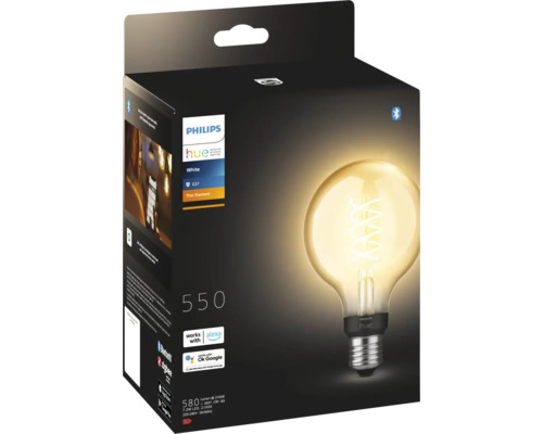 Philips Hue LED Globelamp G93 Filament Dimbaar E27/7,2W Goud 550 lm 2100K Warm Wit