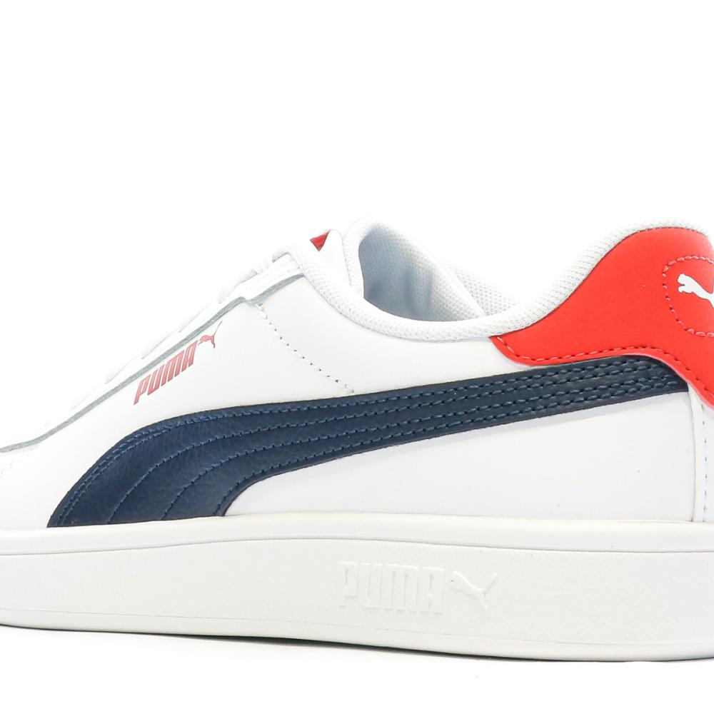 Puma Baskets Blanches/Marine Garçon Puma Smash 3.0
