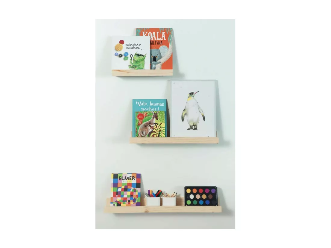 Etagère murale en pin massif - L60 x H7 cm