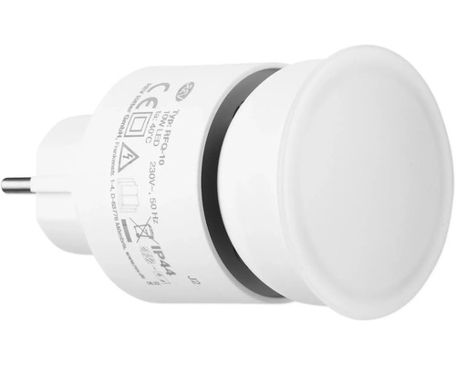 LED-fittingspot, 4-traps dimbaar, 10W, 1000 lm, 3000 K, IP44, wit