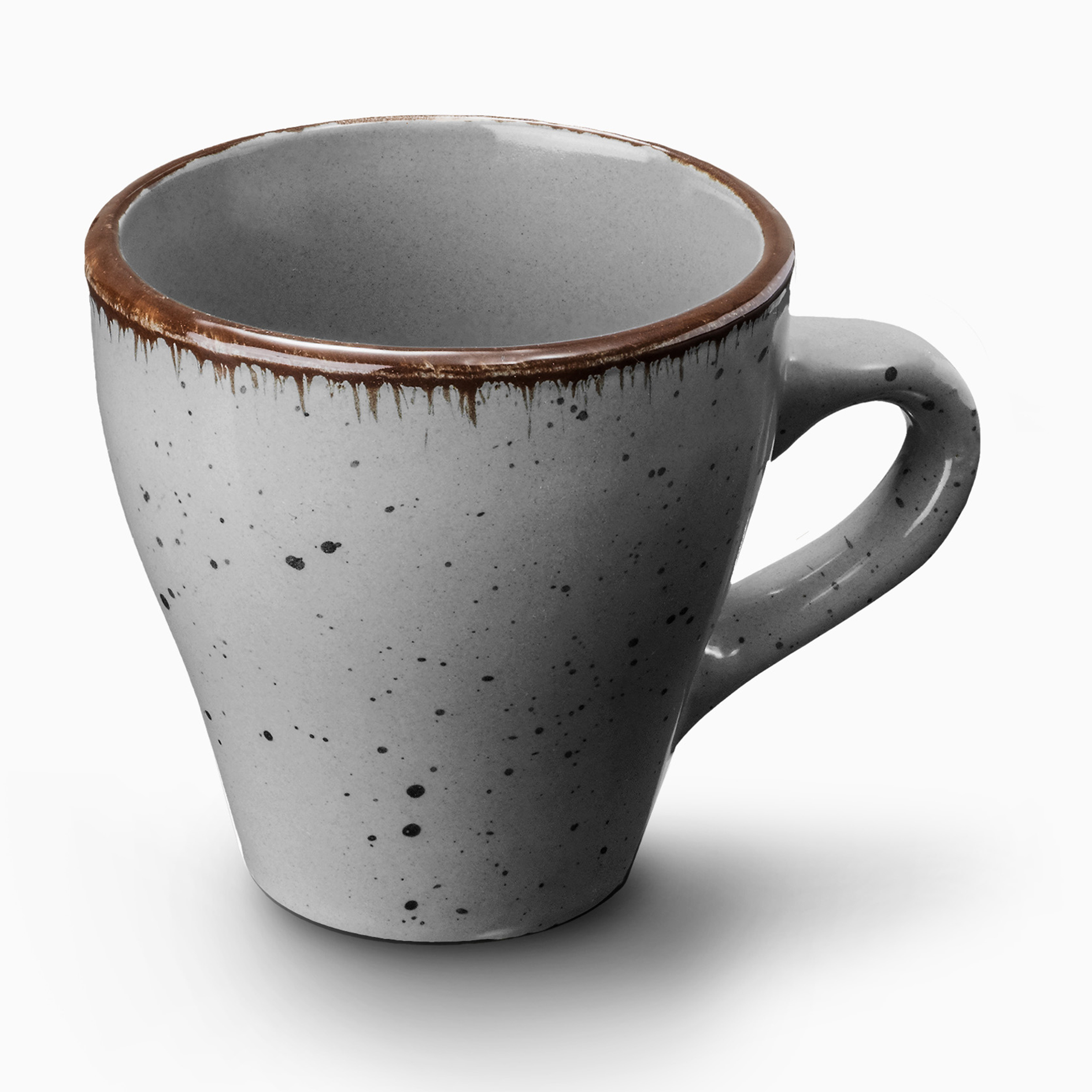 Espressotasse - dunkelgrau - Natur-Look