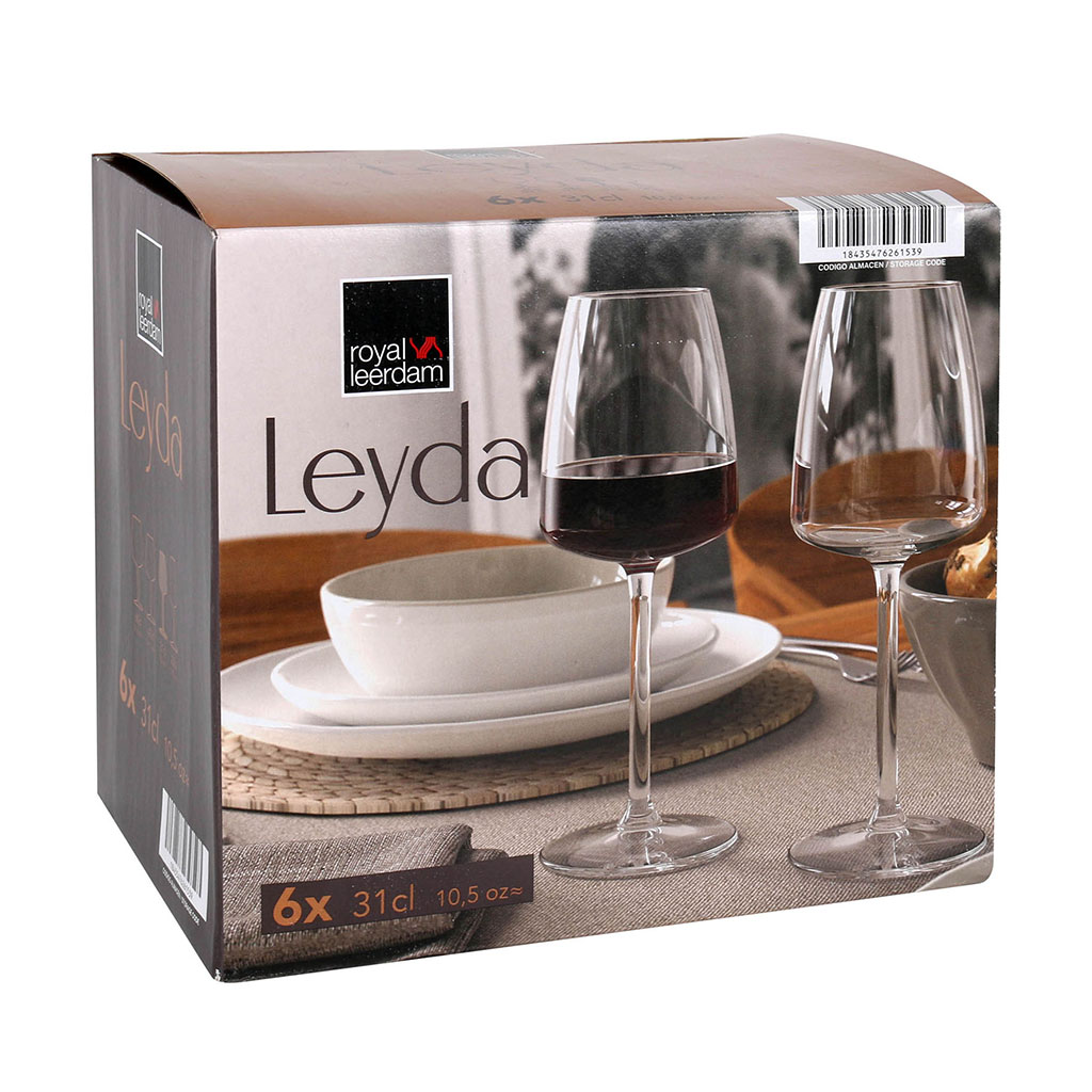 Lot de 6 verres à pied LEYDA 31cl