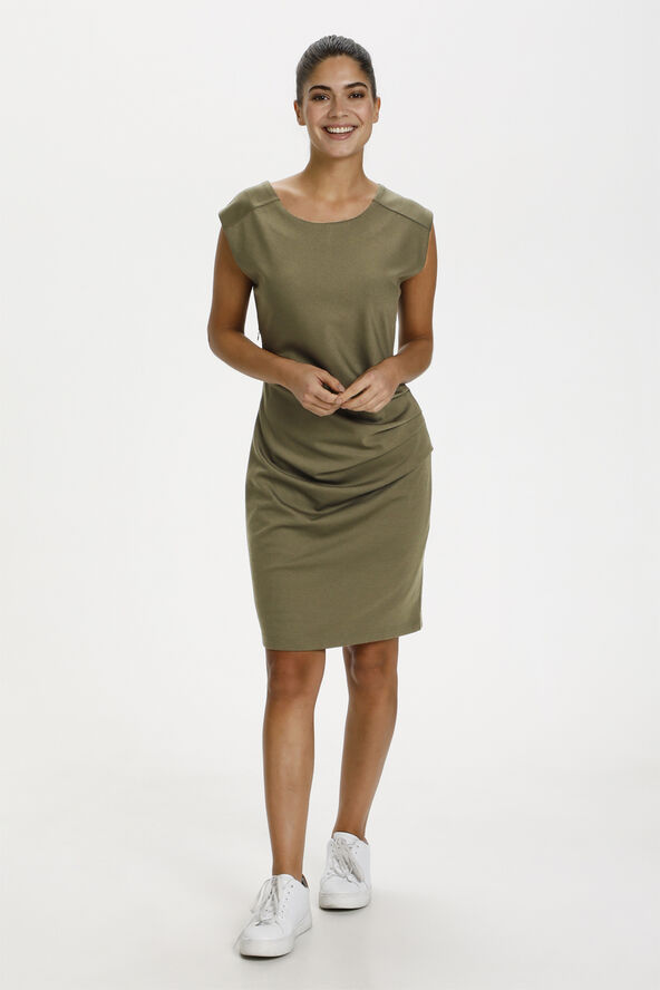 Kaffe India Round-Neck Dress Grape leaf