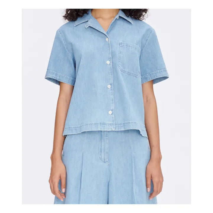 A.P.C. Chemise Maeva Coton Bio | Bleu Clair