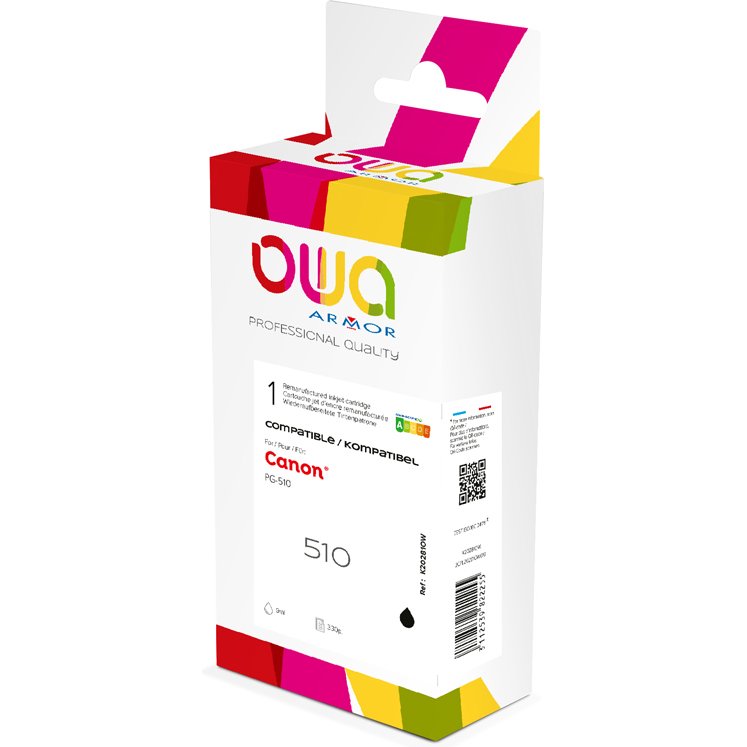 Cartouche d'encre remanufacturée OWA - standard - Noir - pour CANON PG-510