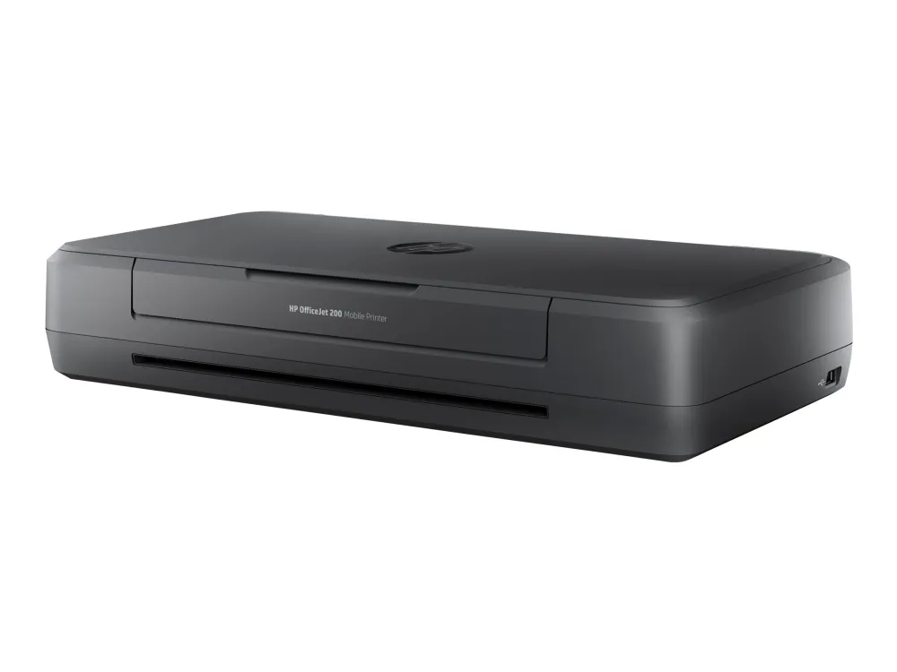 HP Officejet 200 Mobile Printer - Printer - farve - blækprinter - A4/Legal - 1200 x 1200 dpi - op til 20 spm (mono) / op til 19 spm (farve) - kapacitet: 50 ark - USB 2.0, USB vært, Wi-Fi