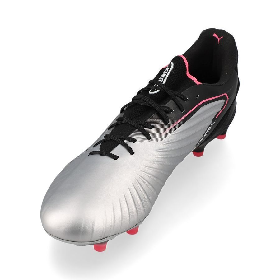 PUMA King Ultimate FG/AG Audacity - Argenté/Noir/Sun Struck/Blanc