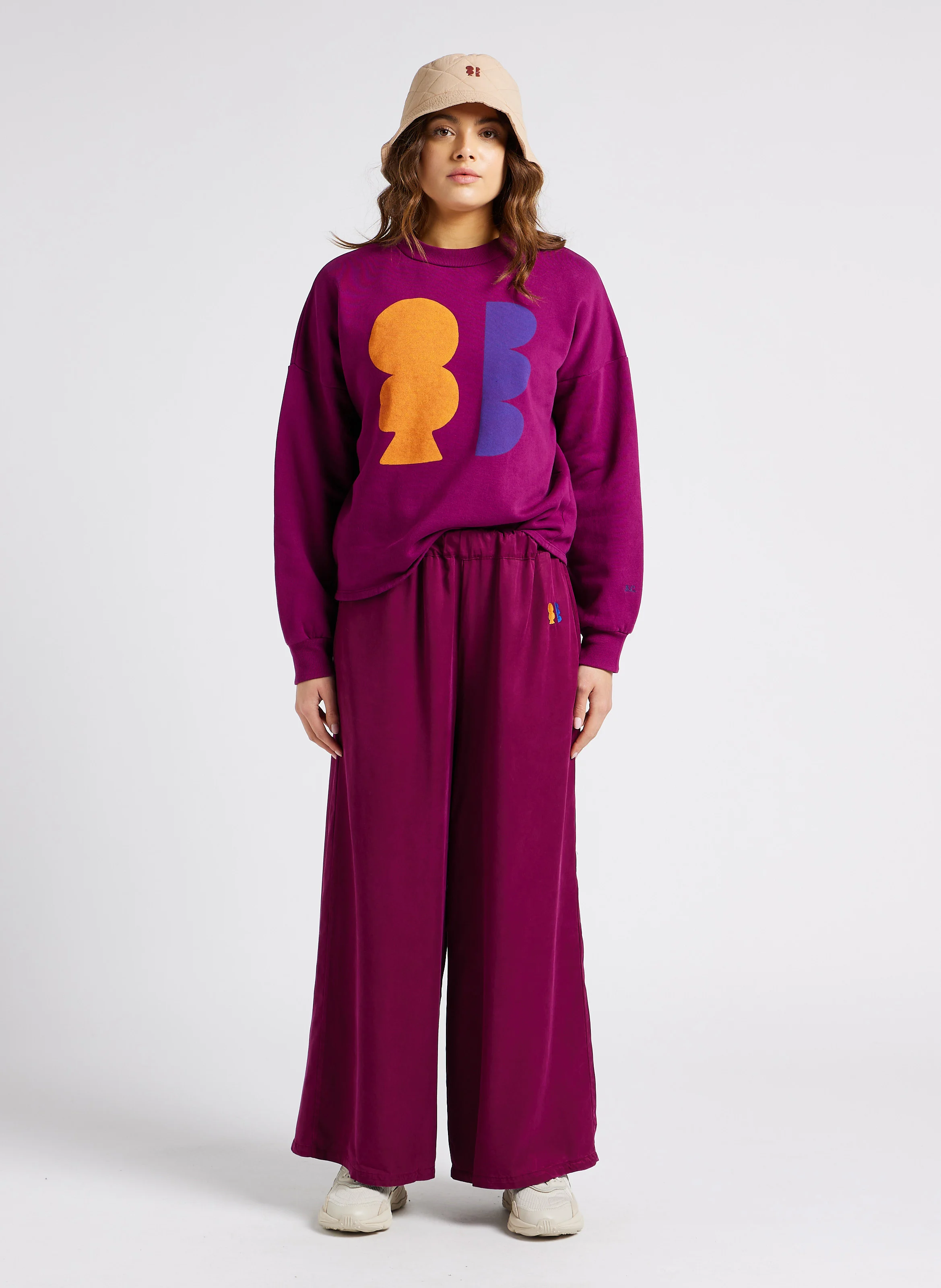 Pantalon large taille haute |