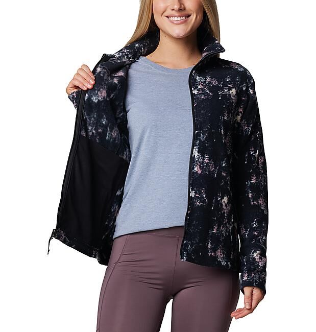 COLUMBIA - VESTE POLAIRE FAST TRECK PRINTED JACKET W