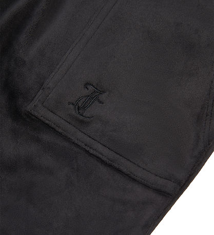 Juicy Couture Velours Hosen - Layla Pocket - Schwarz