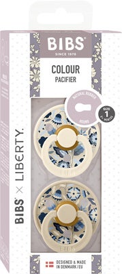 BIBS x Liberty Colour Bobo Smokk 1-Pack Lateks Str 2, Ivory Mix