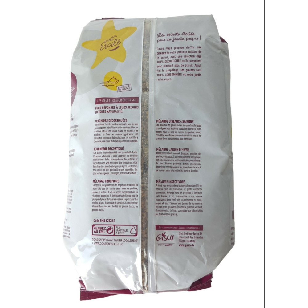 Graine mélange frugivore 2 kg pour oiseaux