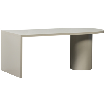 KARWEI eettafel Livia warmgrijs MDF hout 200 x 90 cm