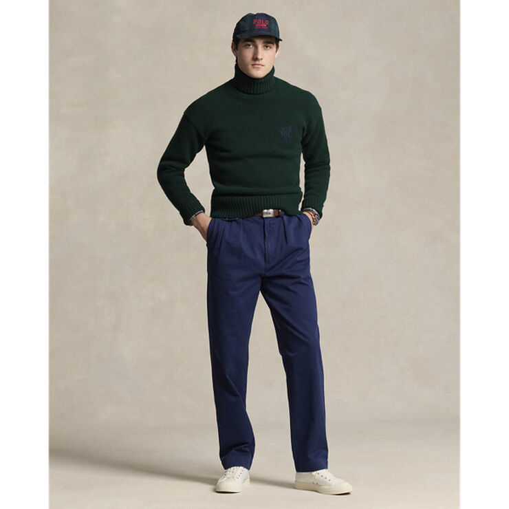 Polo Ralph Lauren 30/2 TWILL-WHITMAN PLEATED CHNO Blå