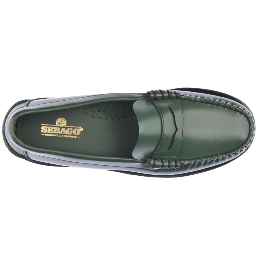 CLASSIC DAN PIGMENT GREEN MOCASSIN-Mocassin pour femme en cuir brossé