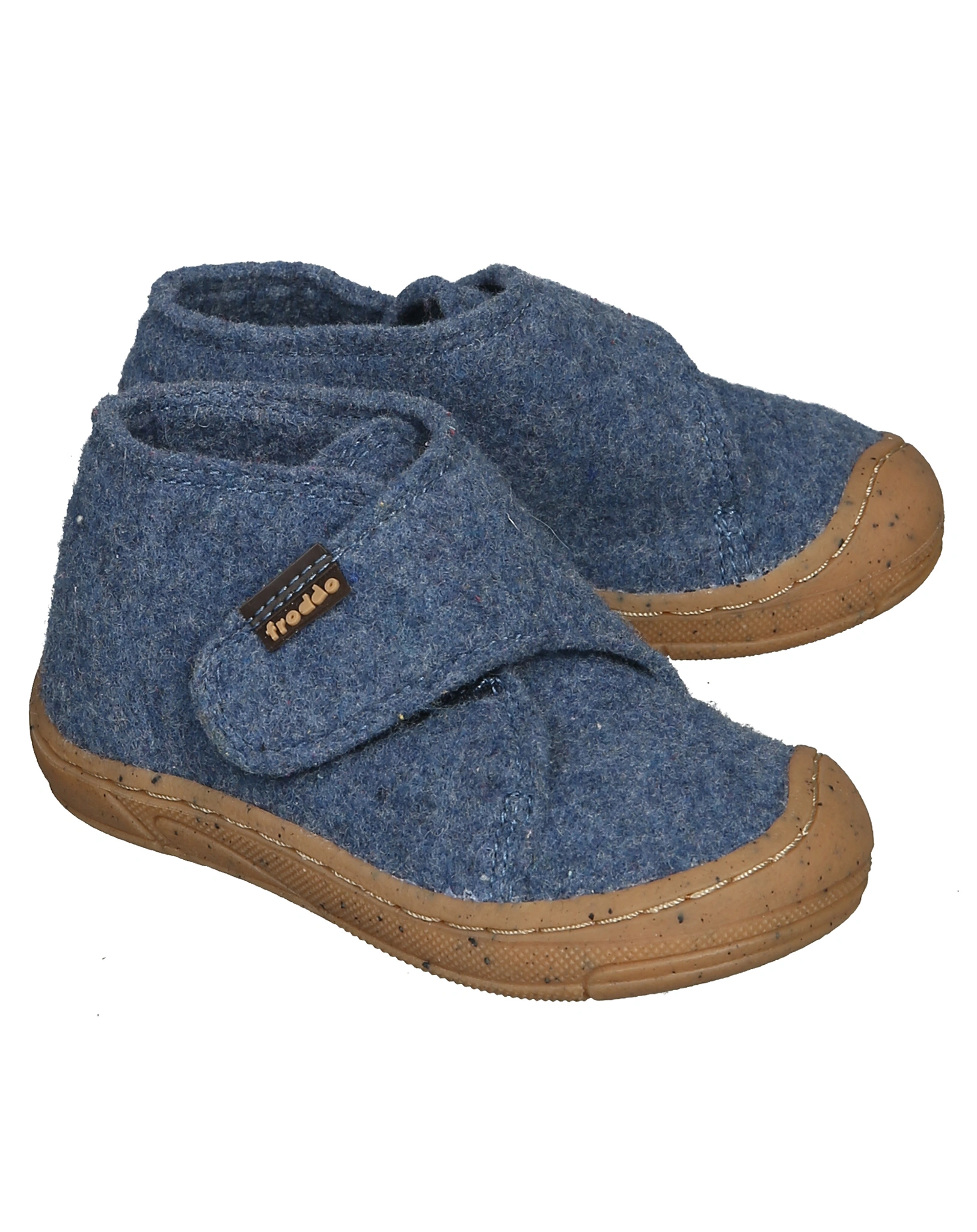 Klett-Hausschuh MINNI WOOLY in denim
