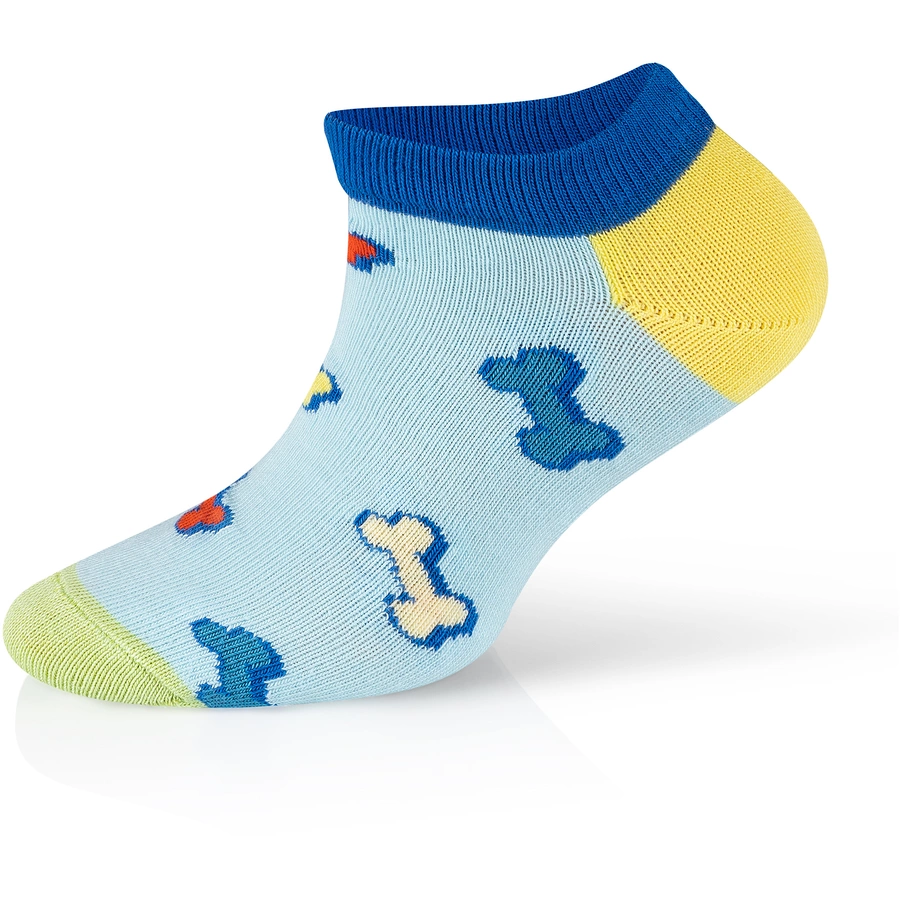 Happy Socks Sneakersocken 4-Pack Kids Low Cat-Dog multi_coloured