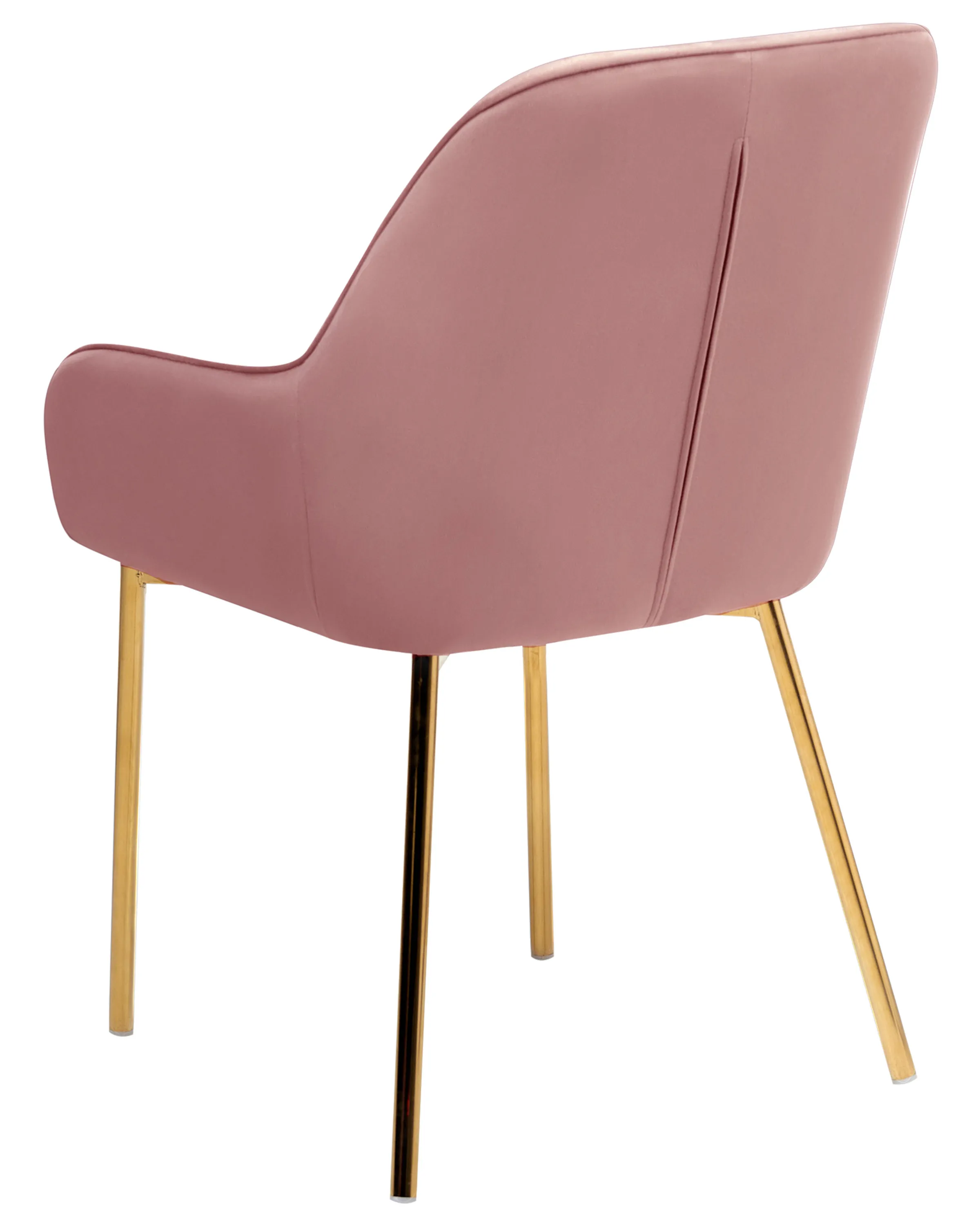 Set van 2 eetkamerstoelen LOVERNA Fluweel Roze