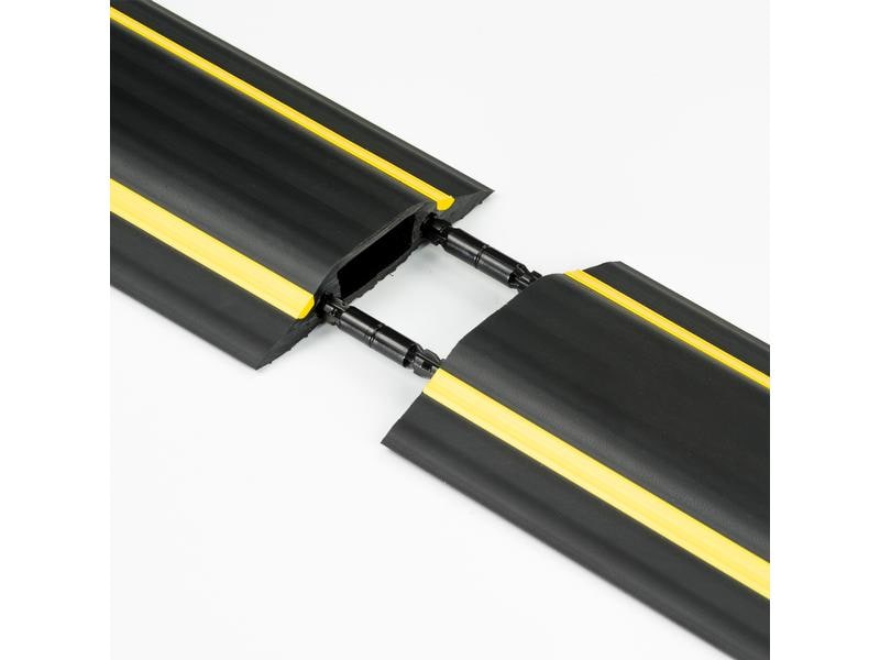 STEFFEN Kabelbrücke D-Line 14 x 83 mm, 1.8 m, Schwarz Aufboden Kabelabdeckung