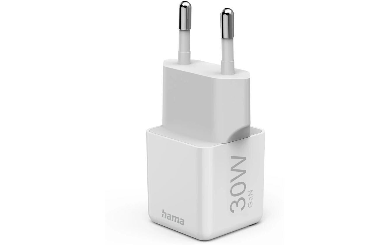 USB-Wandladegerät Gan charger USB-C 30 W WeissSuper-Mini-GaN-Ladegerät USB-C