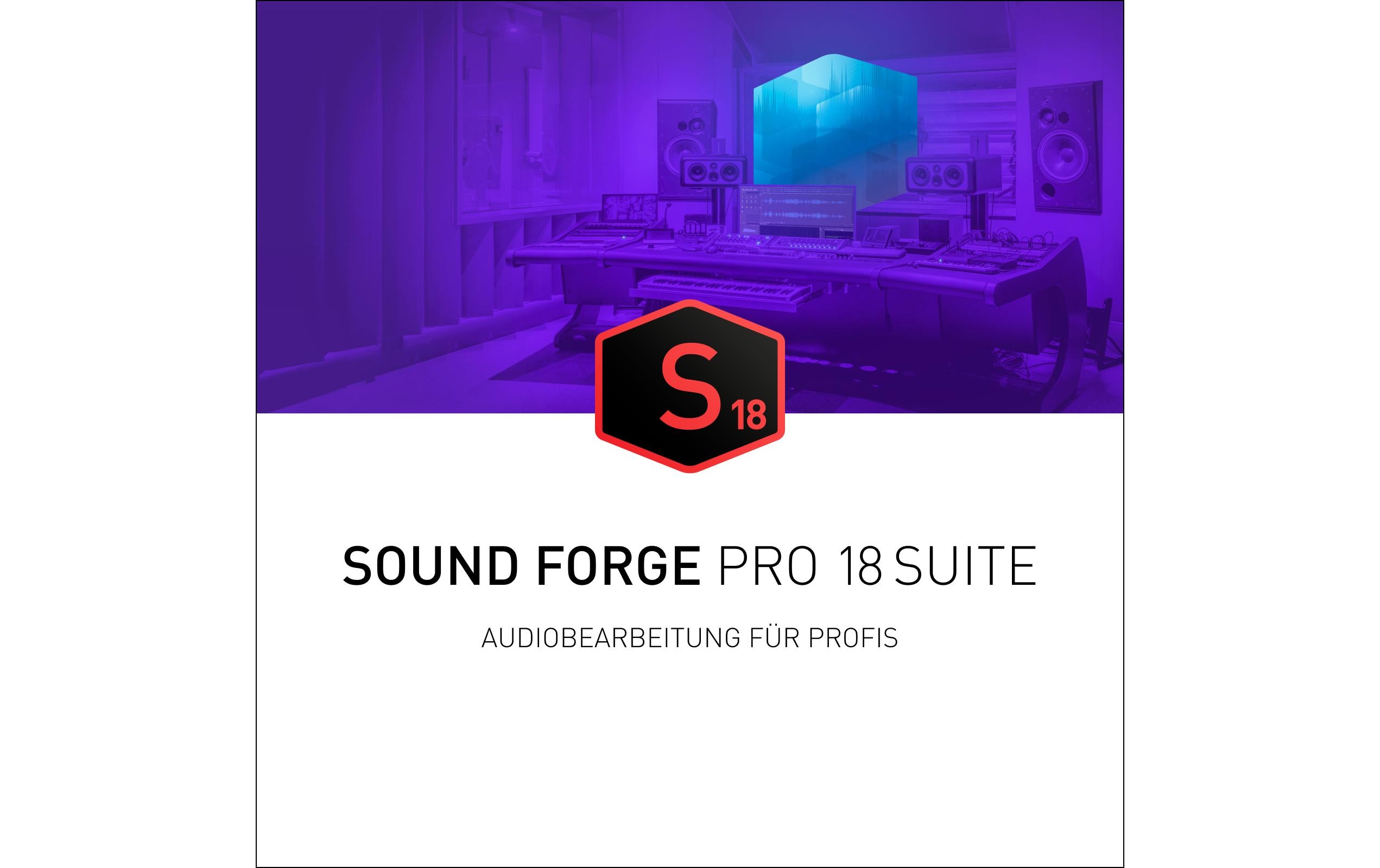 Sound Forge Pro 18 Suite ESD, Vollversion<br>Alle Vorteile der Suite – einfach mehr drin