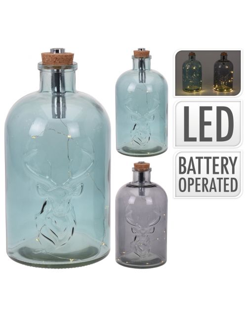 Homestyle Fles Met Verlichting - Verlichting - 28 cm
