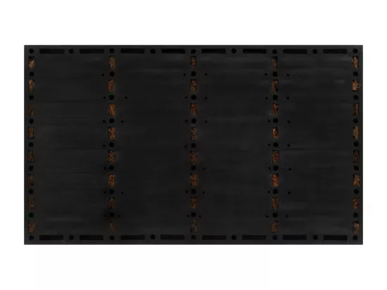 Paillasson rectangulaire 45x75 cm caoutchouc et fibre de coco