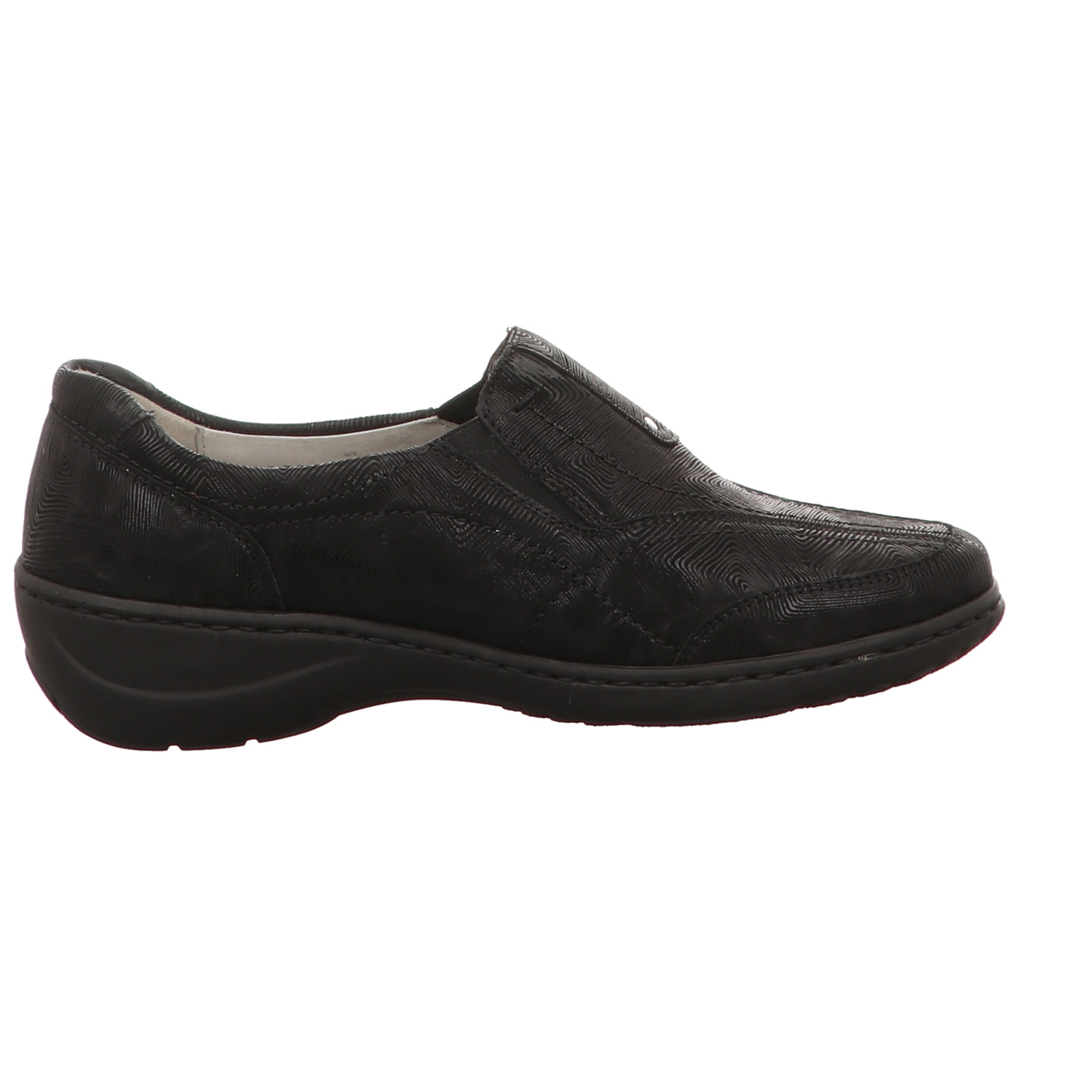 Waldläufer Slipper schwarz schwarz