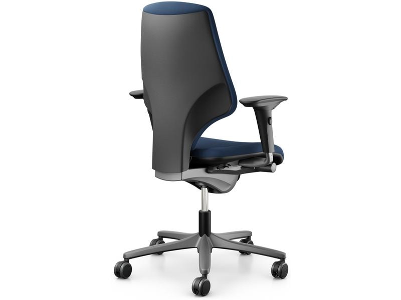 Giroflex Bürostuhl 64 mit Polsterrücken und Armlehnen, Dunk Klassischer Arbeitsstuhl ideal für aktives Sitzen