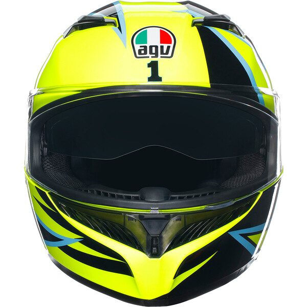 AGV - Casque K3 Rossi Winter Phillip Island 2005 Jaune / Noir
