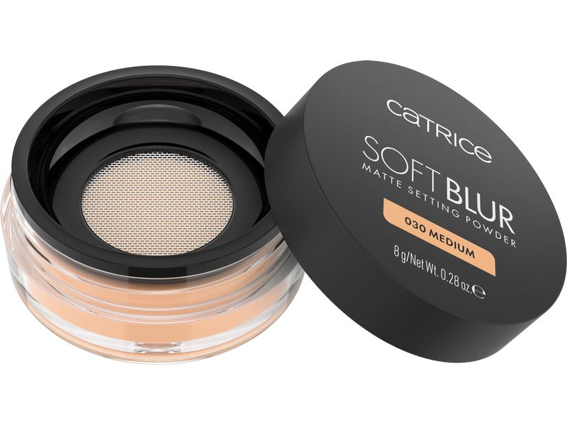 Catrice Puder Soft Blur Matte Setting 030 Medium Ultraleichtes, seidiges Puder sorgt für ein nahtloses, weichgezeichnetes Finish