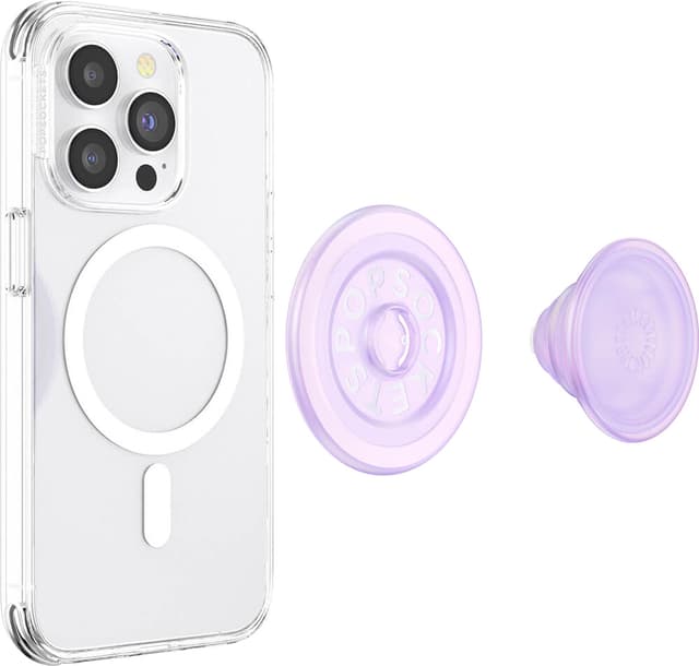 Popsockets PopGrip til MagSafe telefonholder (opalescent gennemsigtig)