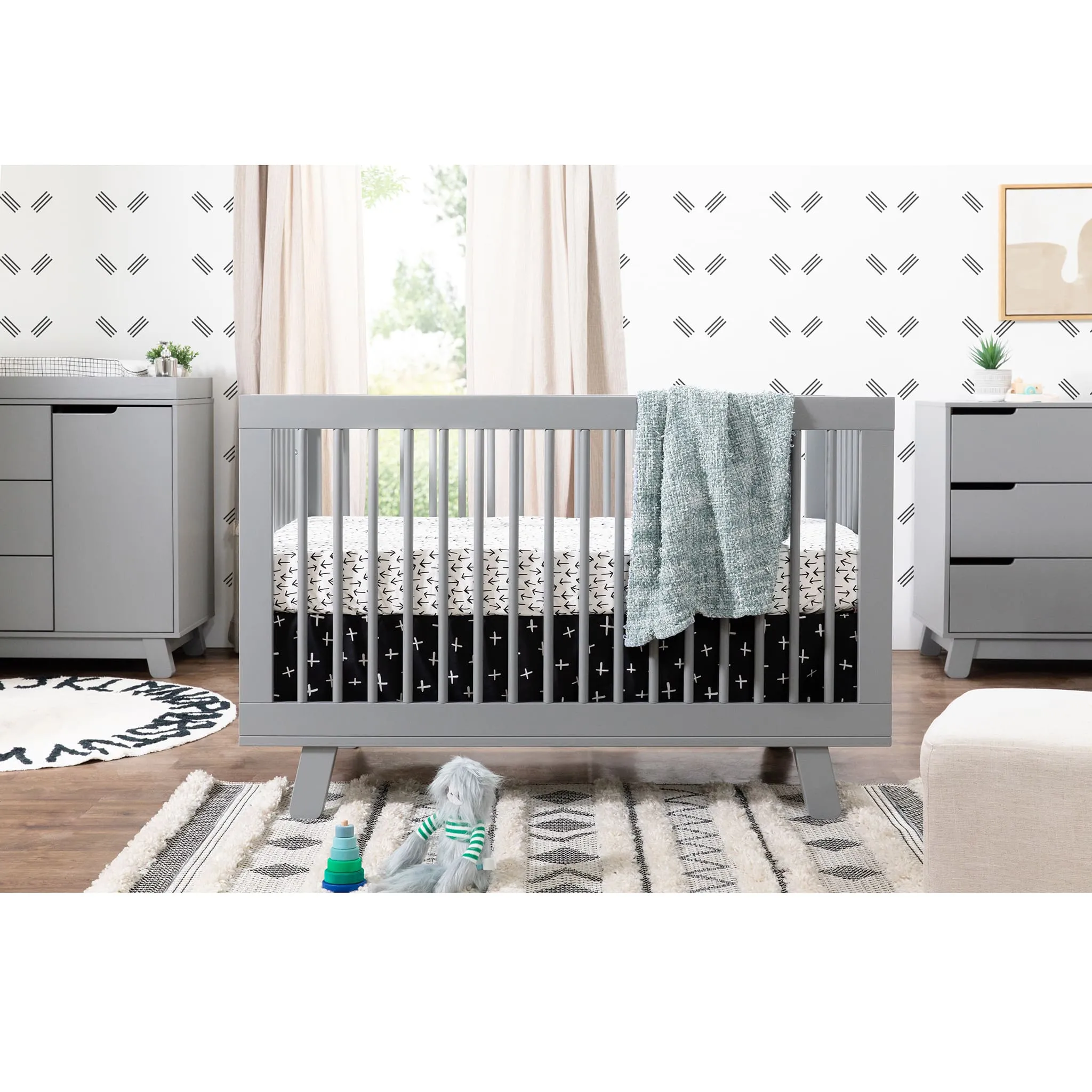Babyletto Couchette Convertible 3 en 1 Hudson - Gris