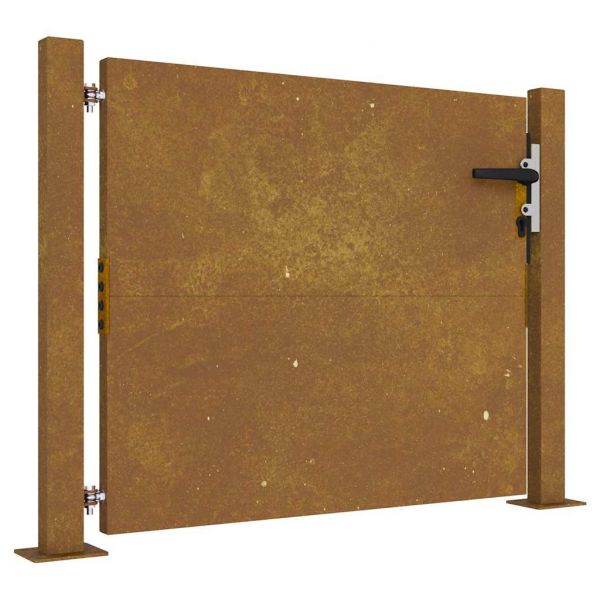 vidaXL Portão de Jardim 105x105 cm Aço Corten - 2149939491