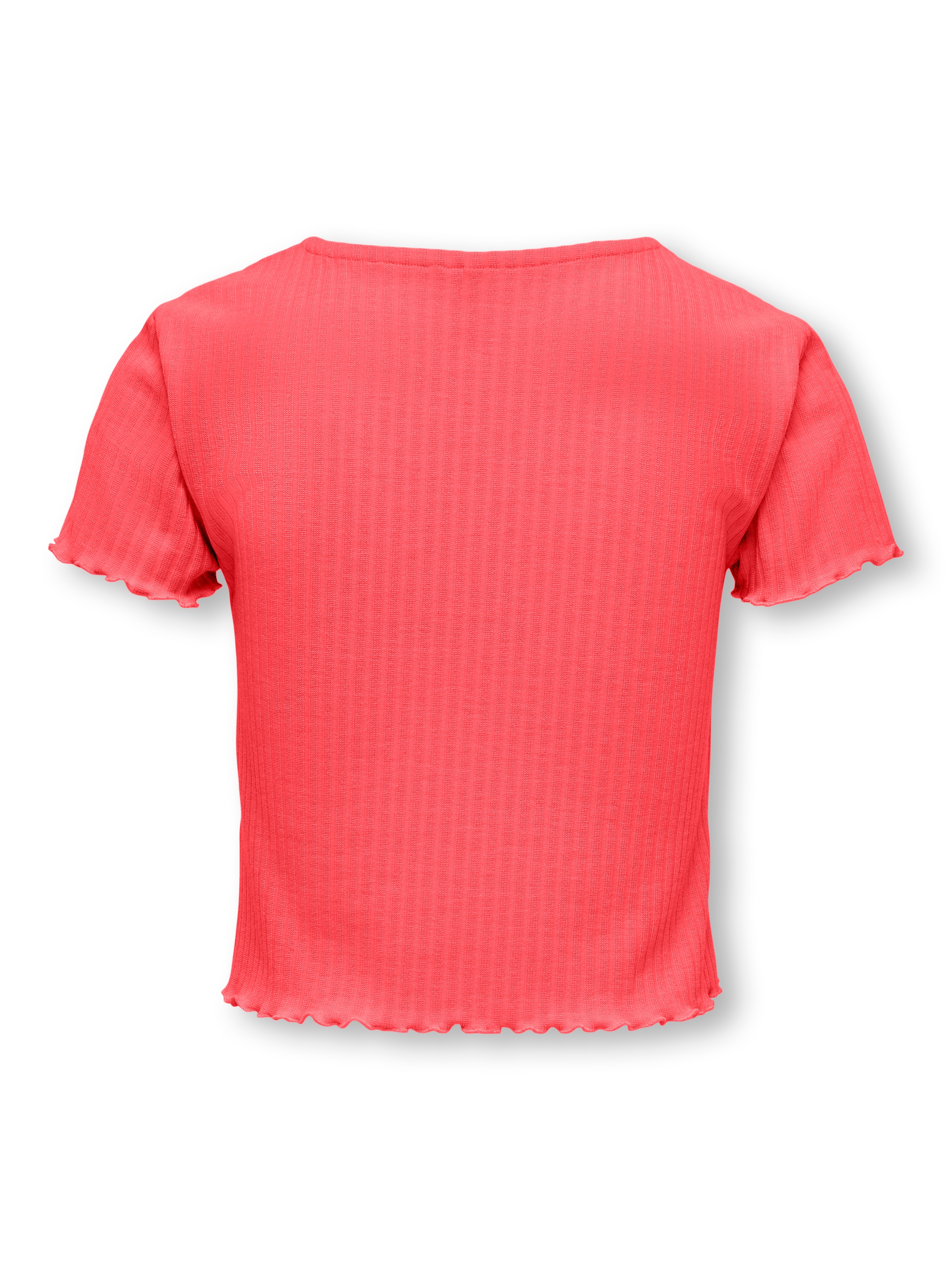 KIDS ONLY T-Shirt »KOGNELLA S/S O-NECK TOP NOOS JRS« mit süsser Wellenkante