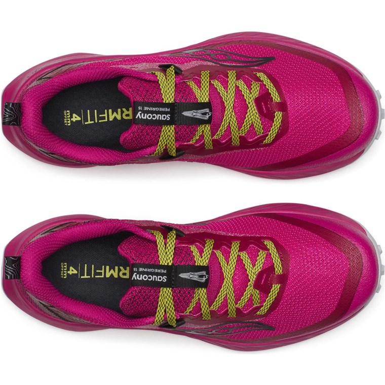Saucony Peregrine 15 Dame Magenta/Sort