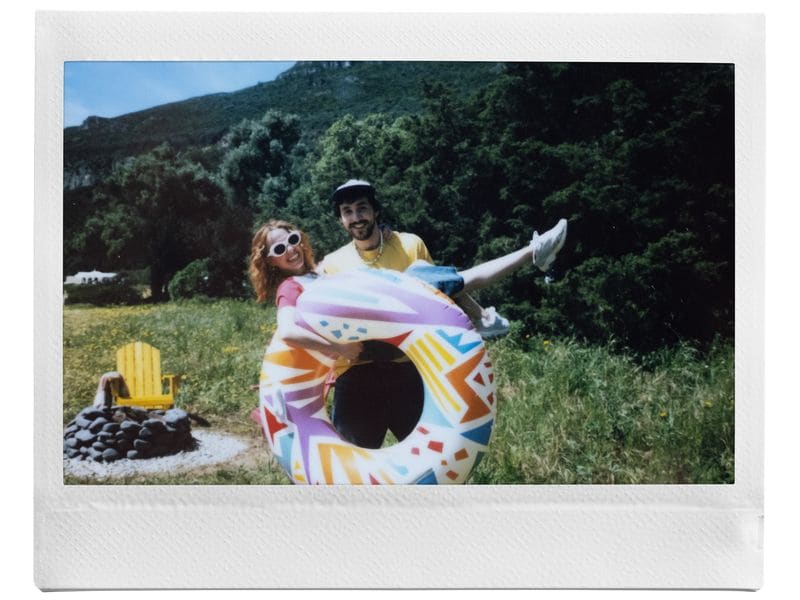 Fujifilm Fotokamera Instax Wide 400 Grün Analoge Grossformat-Sofortbildkamera, mit der Sie alles entdecken können, was breit ist