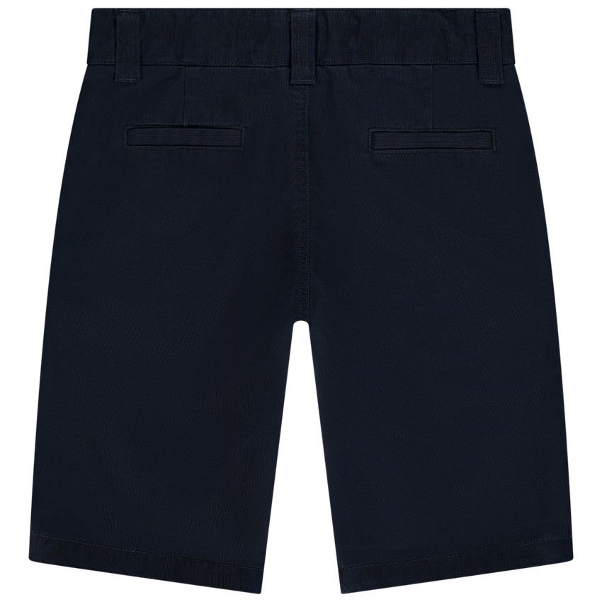 Bermuda en chambray uni pour garçon - Bleu marine