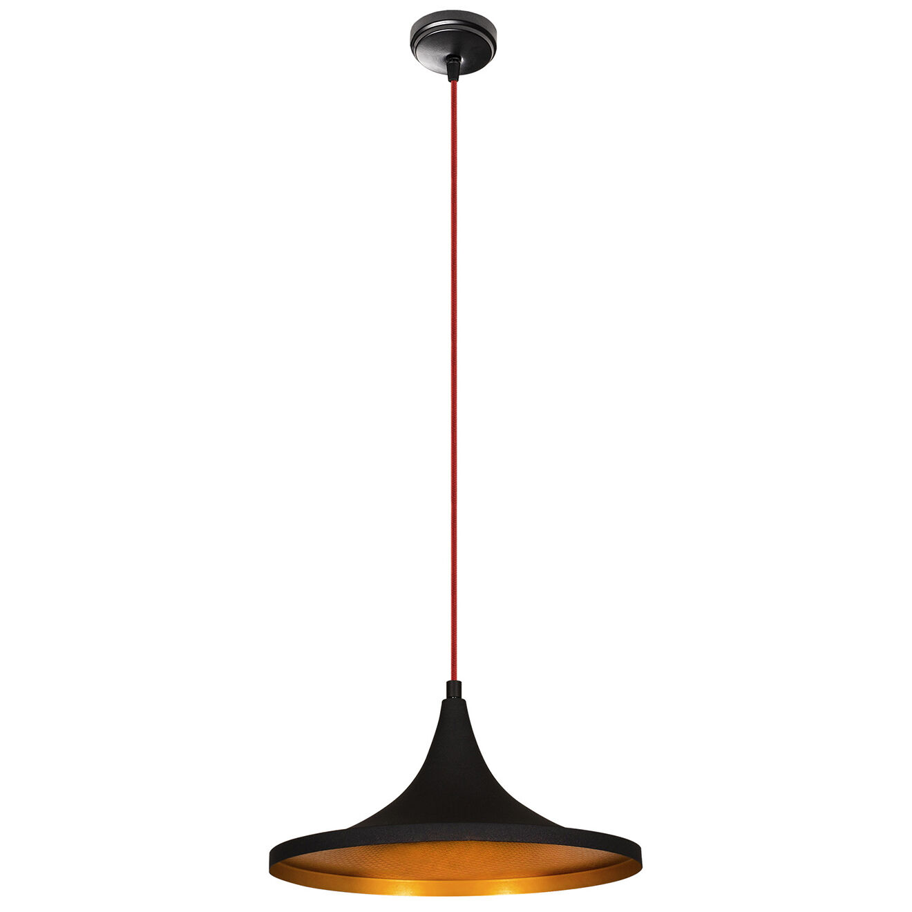 Opviq Suspension Elmas noir/rouge - 35x117 cm
