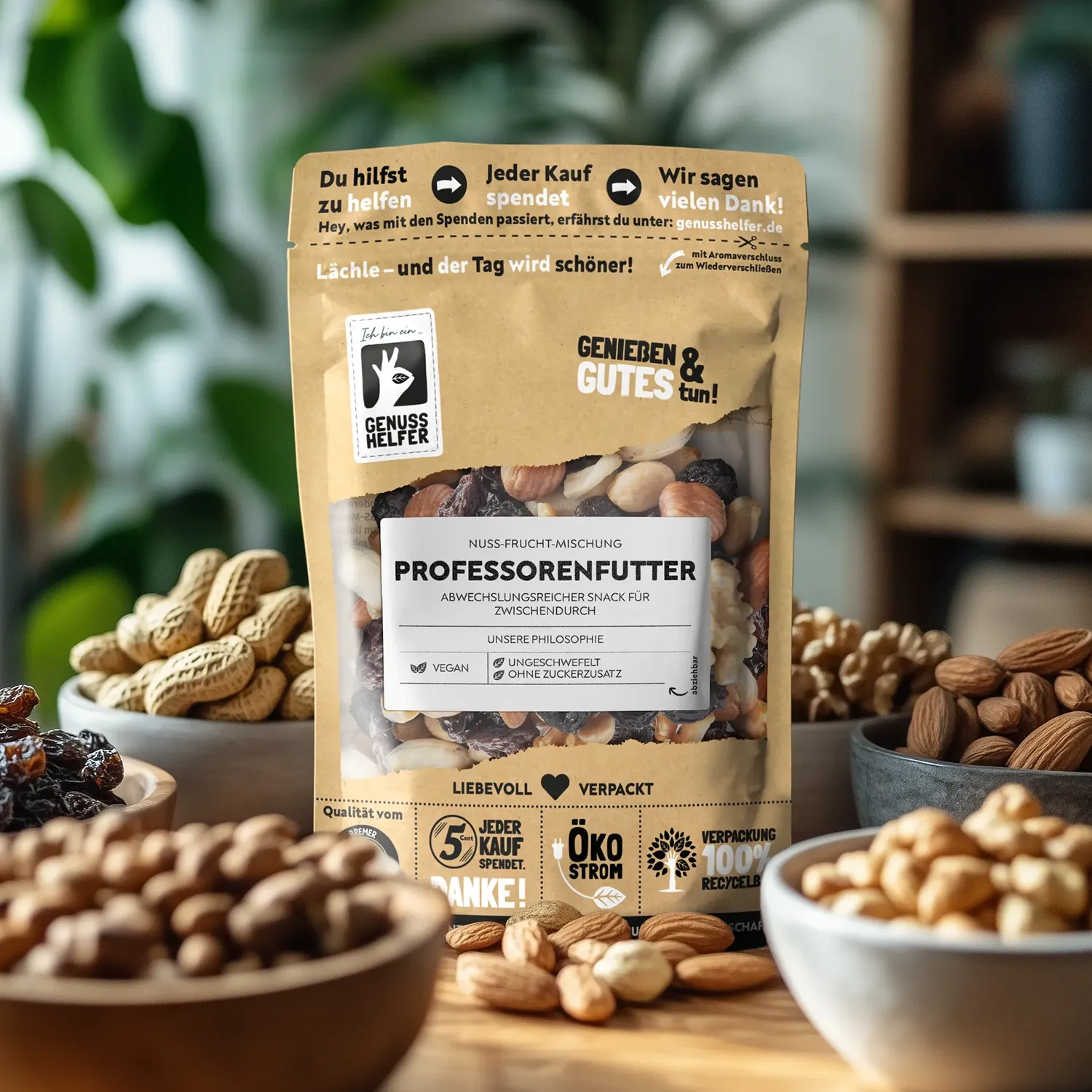 Nuss-Frucht-Mischung Professorenfutter, 3er Pack