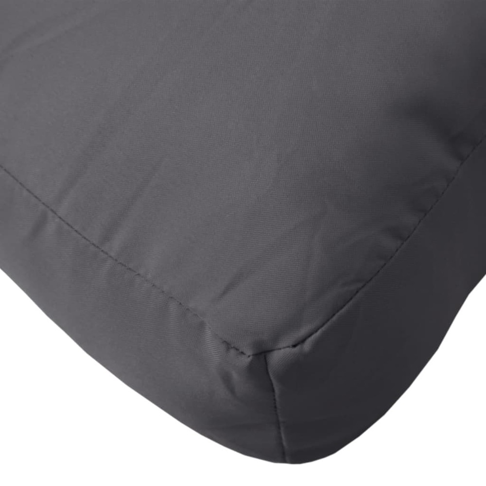 Coussins de palette 2 pcs anthracite tissu