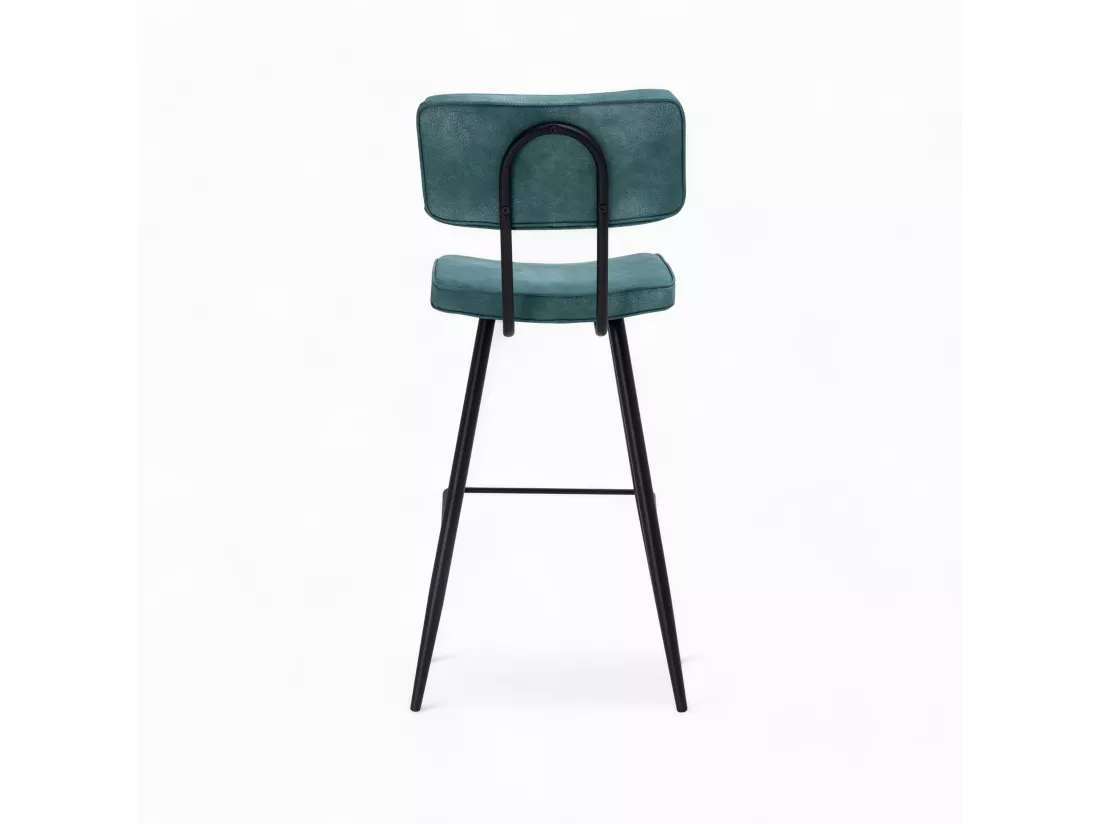 Pack 4 chaises pour îlot central bleues et jaunes 66 cm - Texas