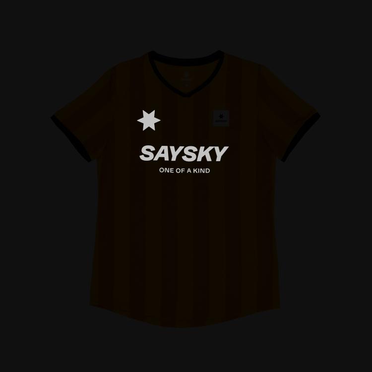 Saysky Stripe Combat T-Shirt Womens Yellow