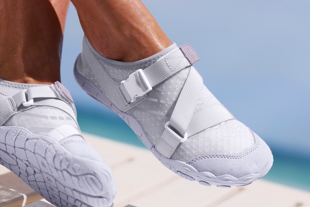 Venice Beach Badeschuh  Aquaschuh, Slipper, Wasserschuh mit Klettverschluss VEGAN